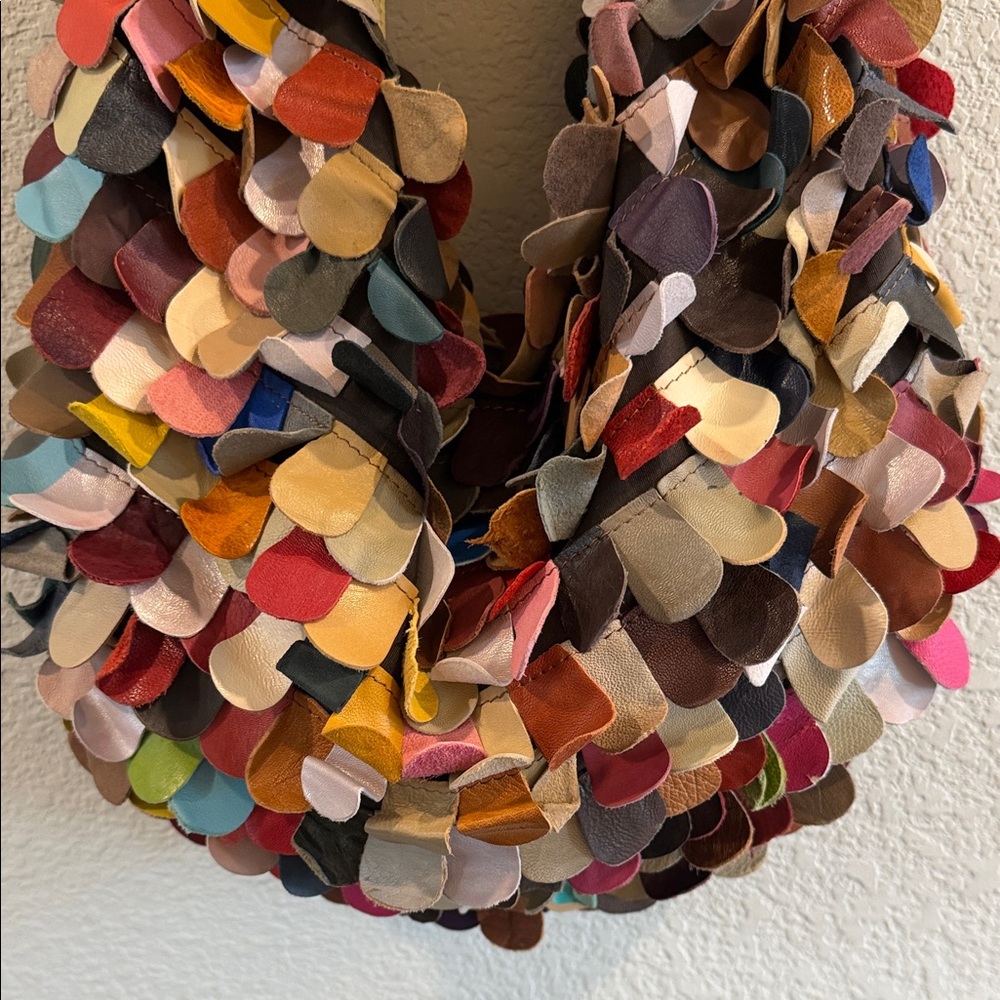 Multicolor Patchwork Hobo Bag - image 2